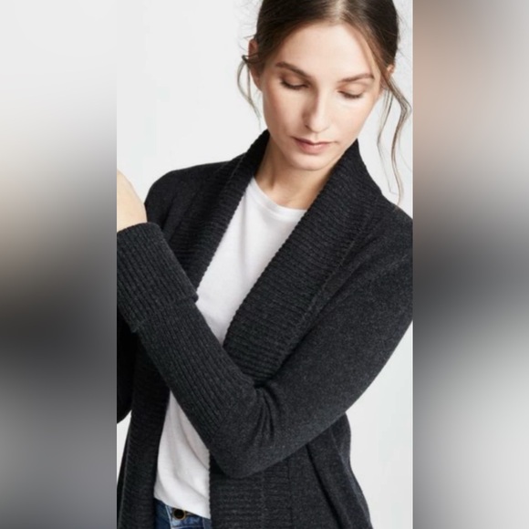 VINCE Wool Cashmere Open Cardigan - Picture 3 of 12